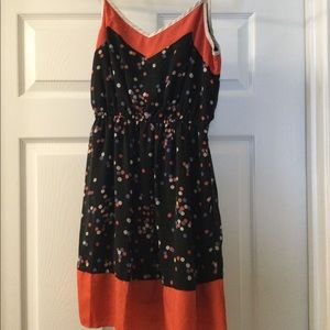 Red Blue and White Polka dot Dress